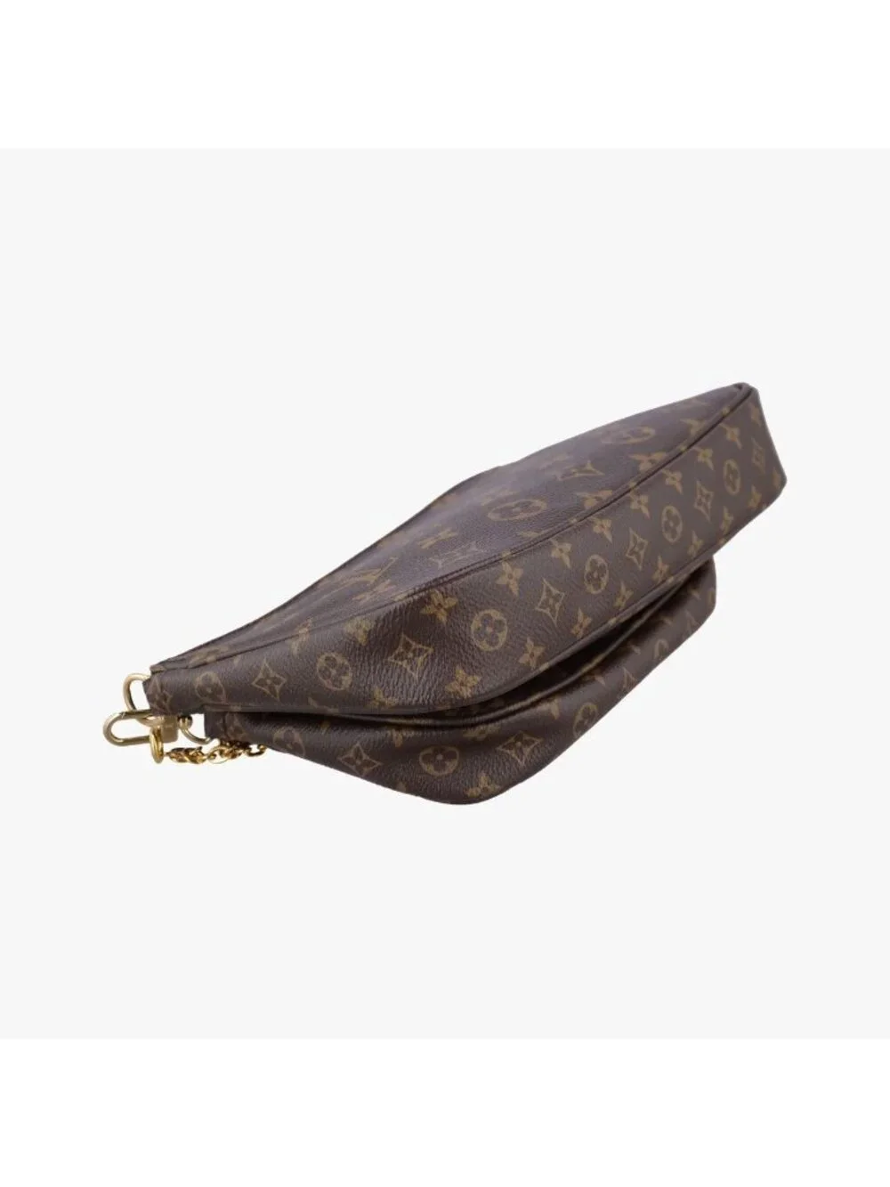 Louis Vuitton Multy Pochette Soir Monogram Brown Khaki Canvas